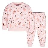 Gerber Baby Girls' Toddler 2-piece Fleece Sweatshirt and Jogger Set | Amazon (US)