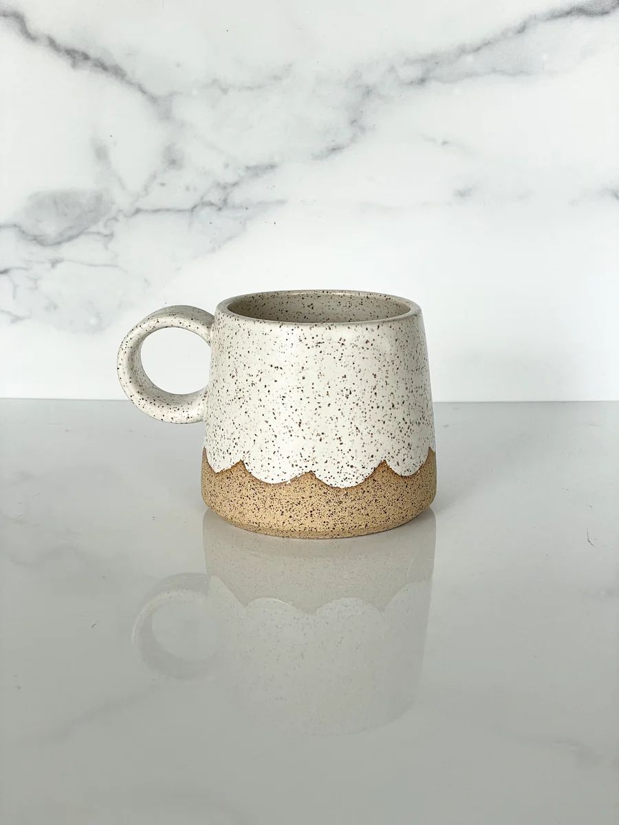 A+E x Hillary Dragon Ceramics Scallop Mug | Ada + East