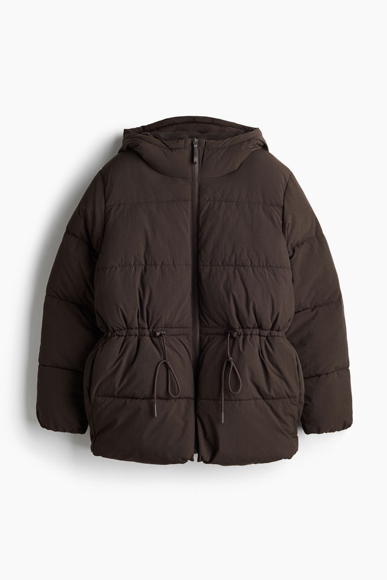 Oversized drawstring-waist puffer jacket | H&M (US + CA)