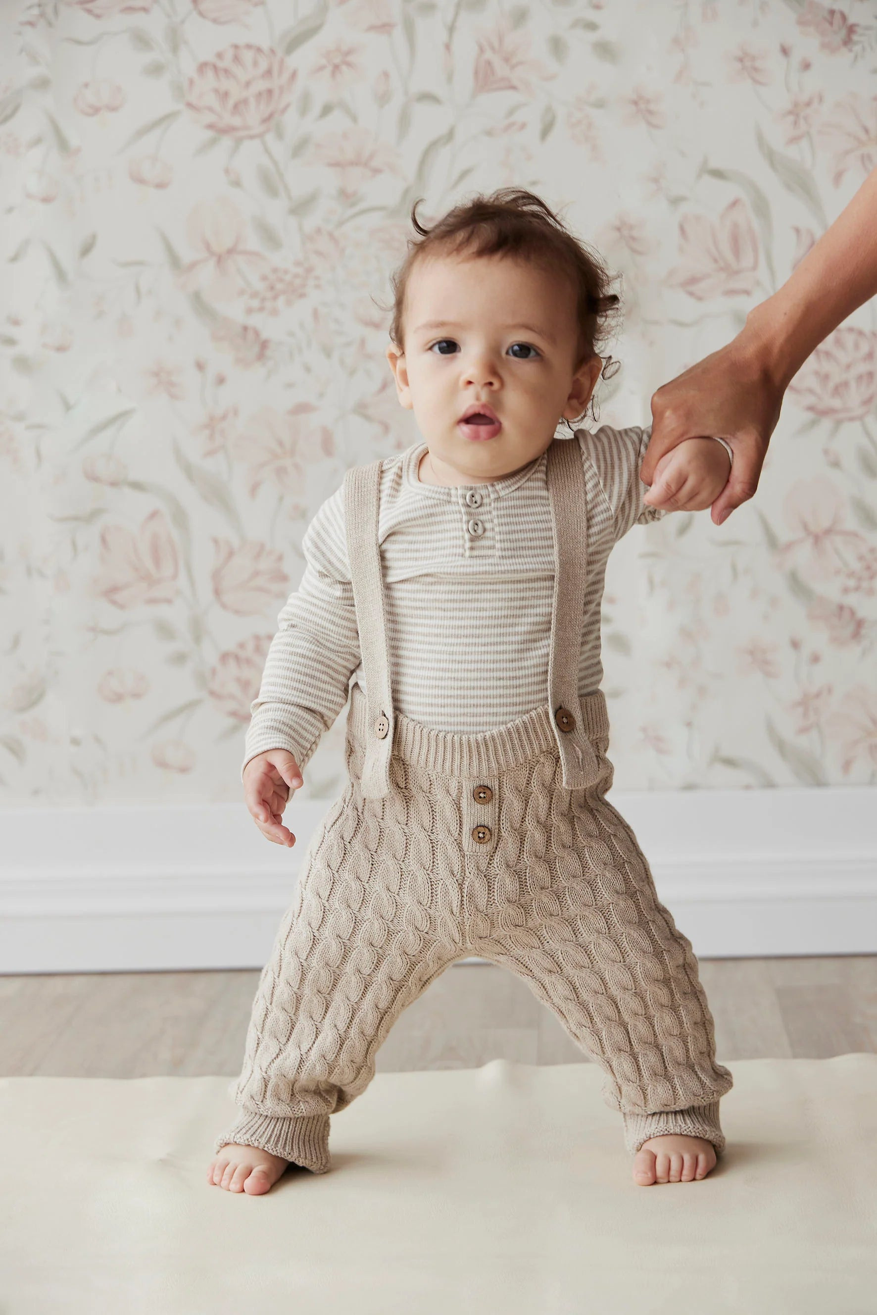 ORGANIC COTTON FINE RIB LONG SLEEVE BODYSUIT | Katie Waltman Jewelry