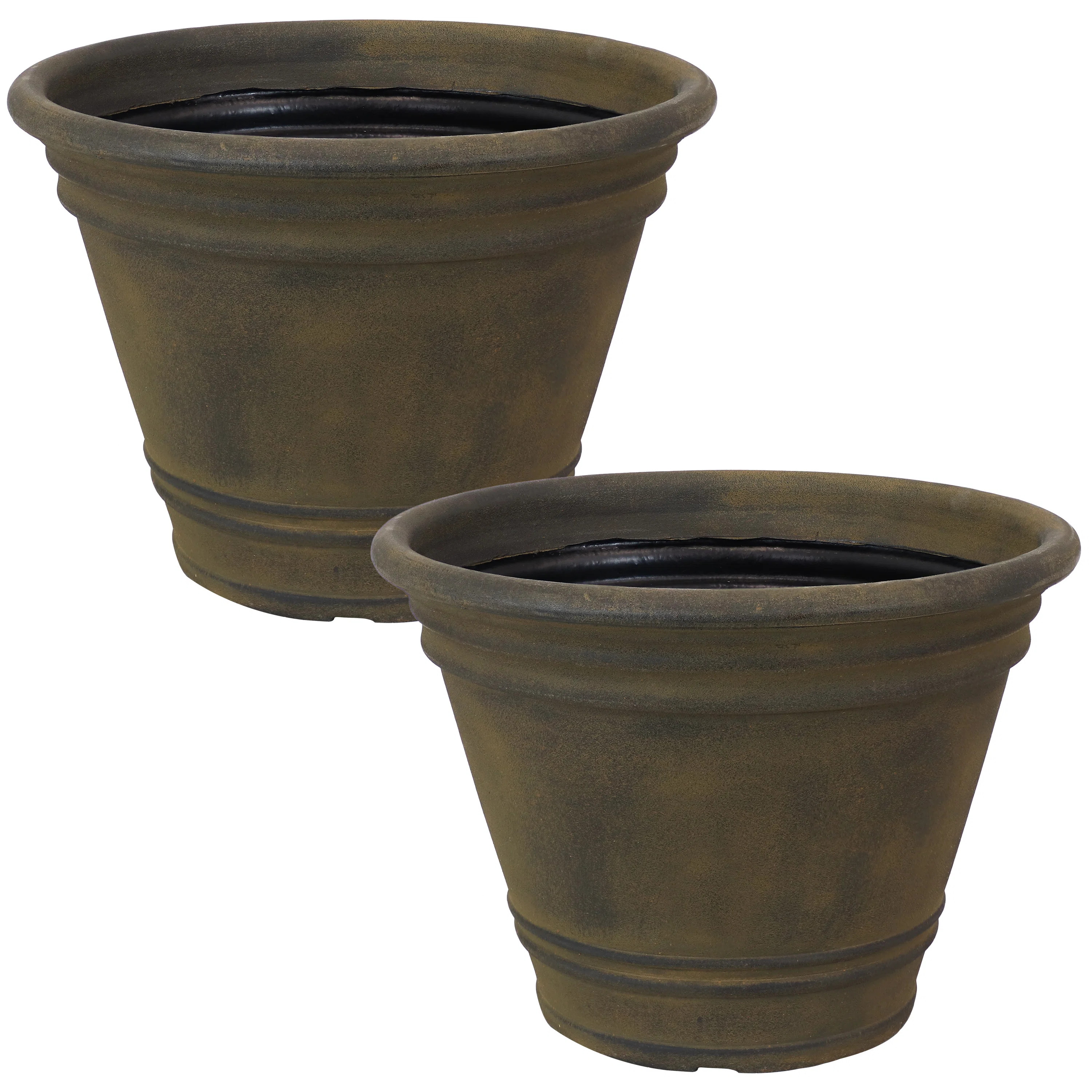 Pepinn 20" x 20" x 14.75" Round Sable Polyresin Outdoor Planter Pot | Wayfair North America
