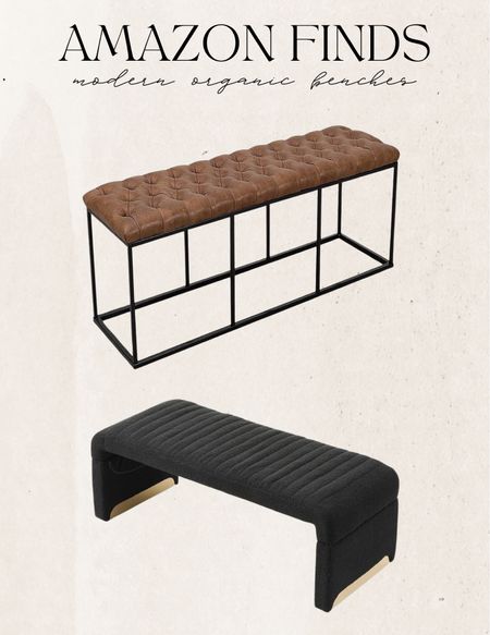 Modern organic benches. Budget friendly furniture finds. For every budget. Amazon deals, home interiors, organization, aesthetic finds, modern home, decor.

#LTKSeasonal #LTKhome #LTKstyletip