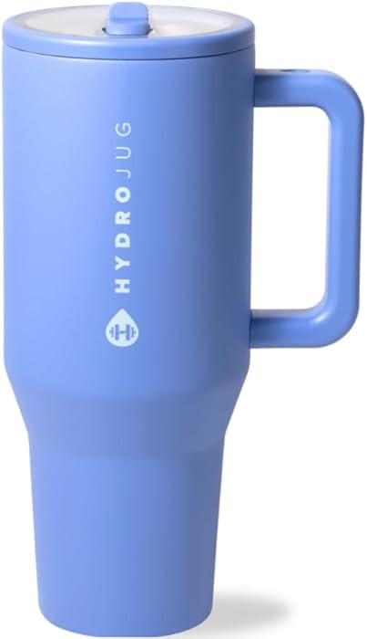HydroJug Traveler - 32 oz Water Bottle with Handle & Flip Straw - Fits in Cup Holder, Leak Resist... | Amazon (US)
