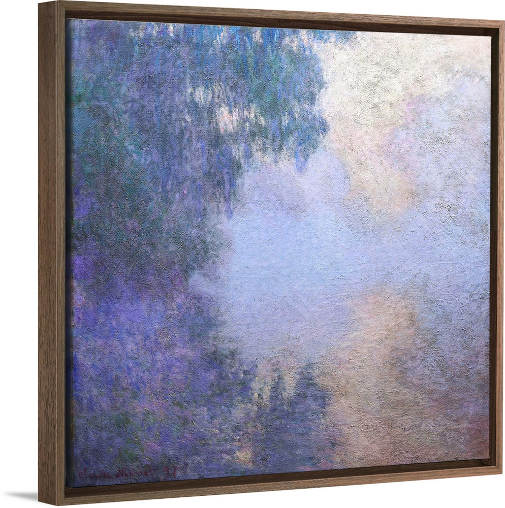 Branch of the Seine near Giverny (Mist), from the series "Mornings on the Seine" Wall Art | Great Big Canvas - Dynamic