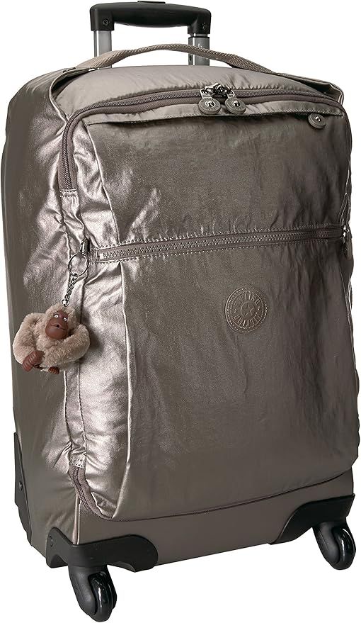 Kipling Darcey Softside Spinner Wheel Luggage, Pewter Metallic, Carry-On 22-Inch | Amazon (US)