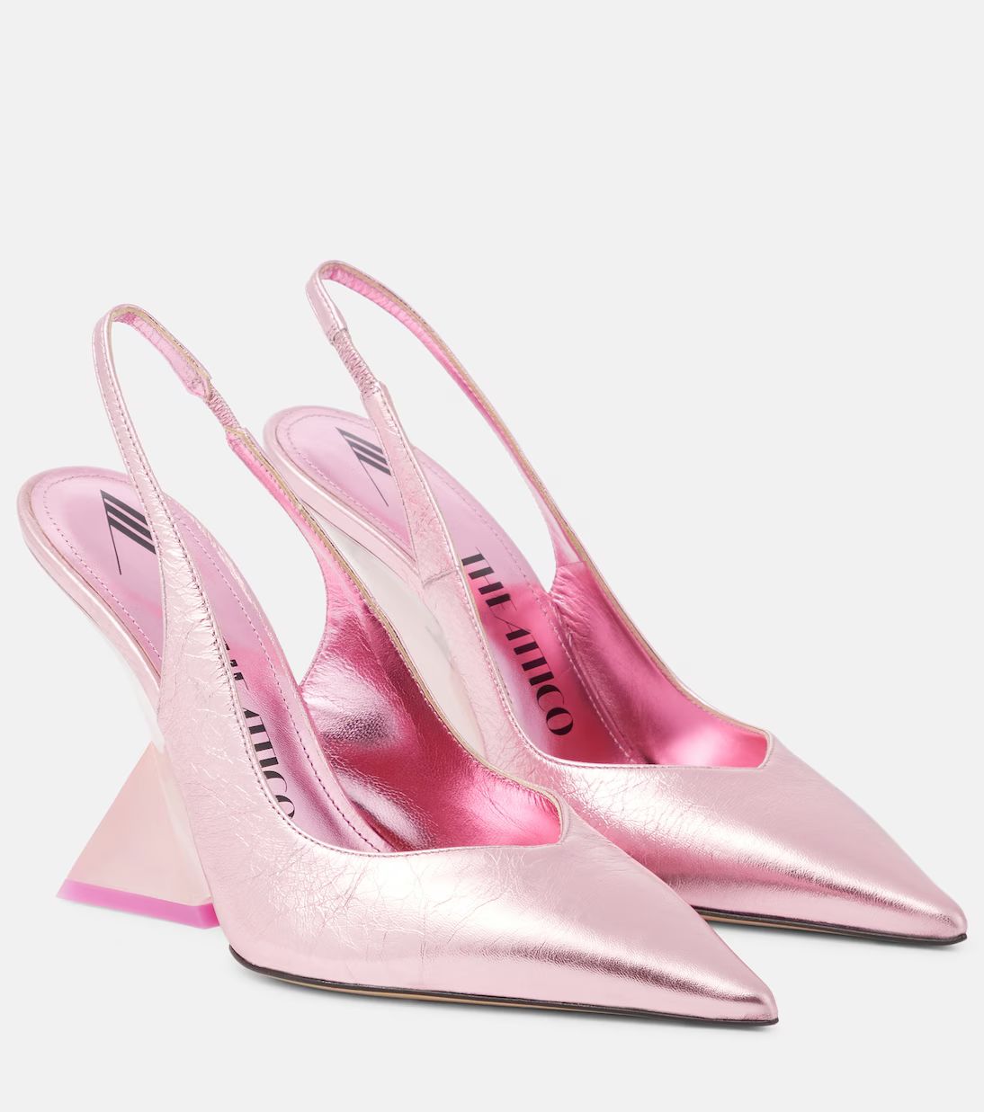 Cheope metallic leather slingback pumps | Mytheresa (INTL)