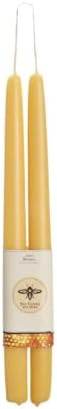 Big Dipper Wax Works 100% Beeswax Taper Candles, 12 in, 2 Pack, Natural | Amazon (US)