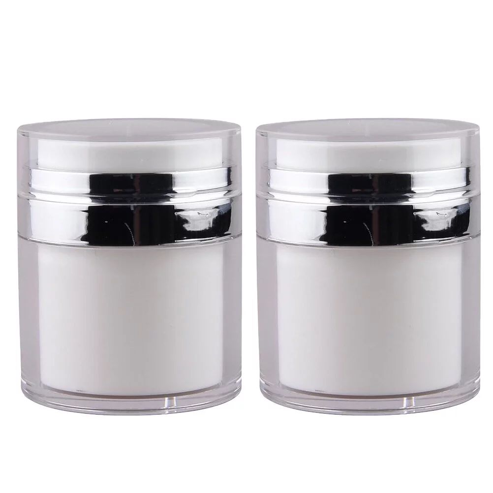 2Pcs Practical Airless Pump Bottles Empty Lotion Bottles Facial Cream Containers - Walmart.com | Walmart (US)