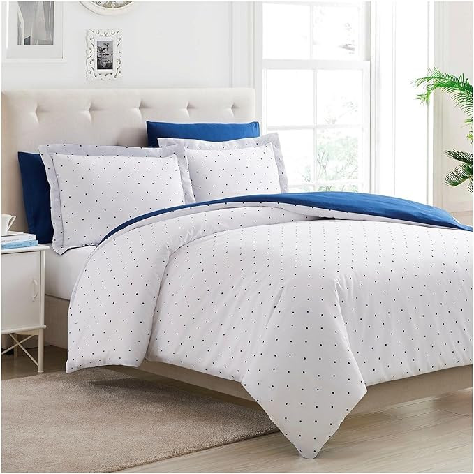 Mellanni Duvet Cover Set - 5 PC Iconic Collection Bedding Set - Luxury, Extra Soft & Cooling - Mi... | Amazon (US)