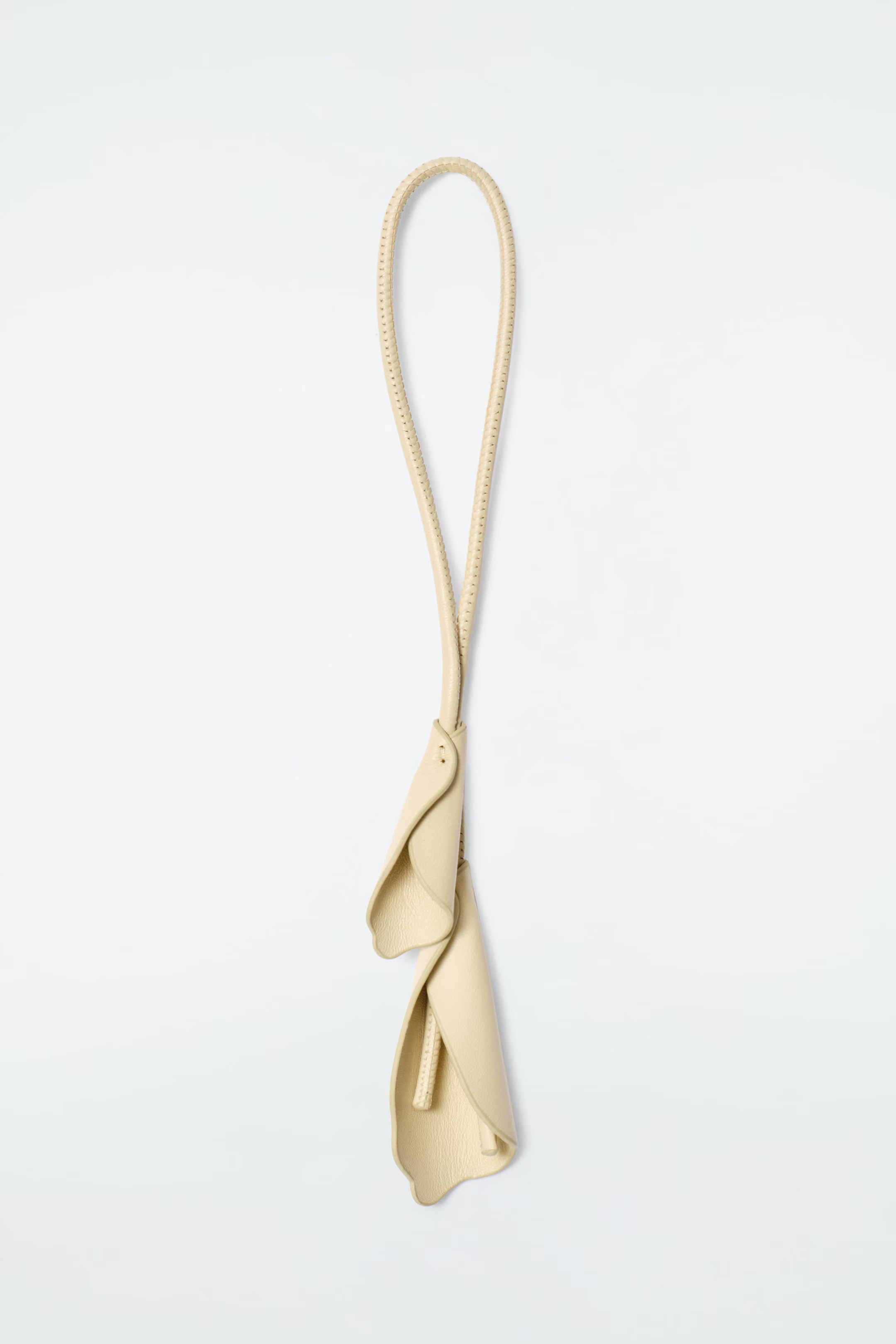 FLORALER TASCHENANHÄNGER AUS LEDER - HELLGELB | COS (EU)