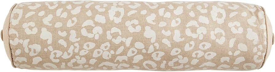 Mud Pie Cheetah Print Bolster Pillow, 30" x 8", 1 Count (Pack of 1) | Amazon (US)