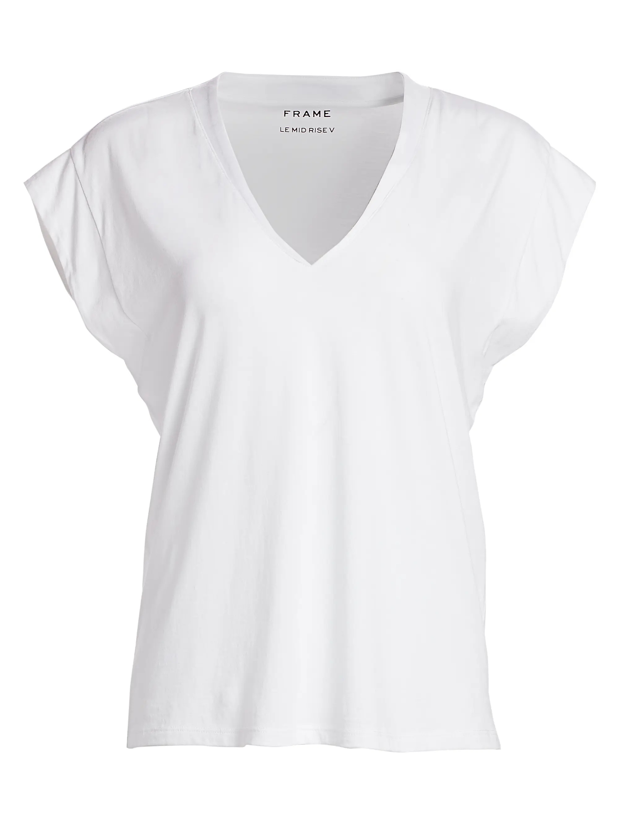Le Mid Rise V-Neck Tee | Saks Fifth Avenue