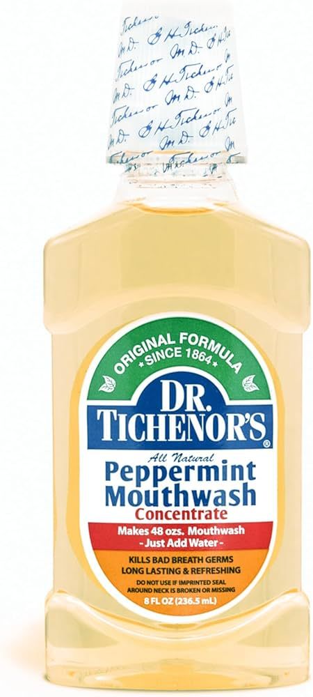 Dr. Tichenor's Peppermint Mouthwash Concentrate - Oral Rinse for Bad Breath and Oral Health with ... | Amazon (US)