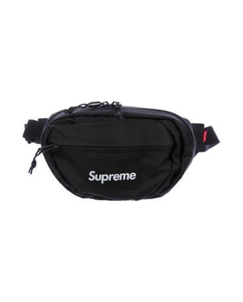 Supreme 2018 Box Logo Waist Bag w/ Tags Black | The RealReal