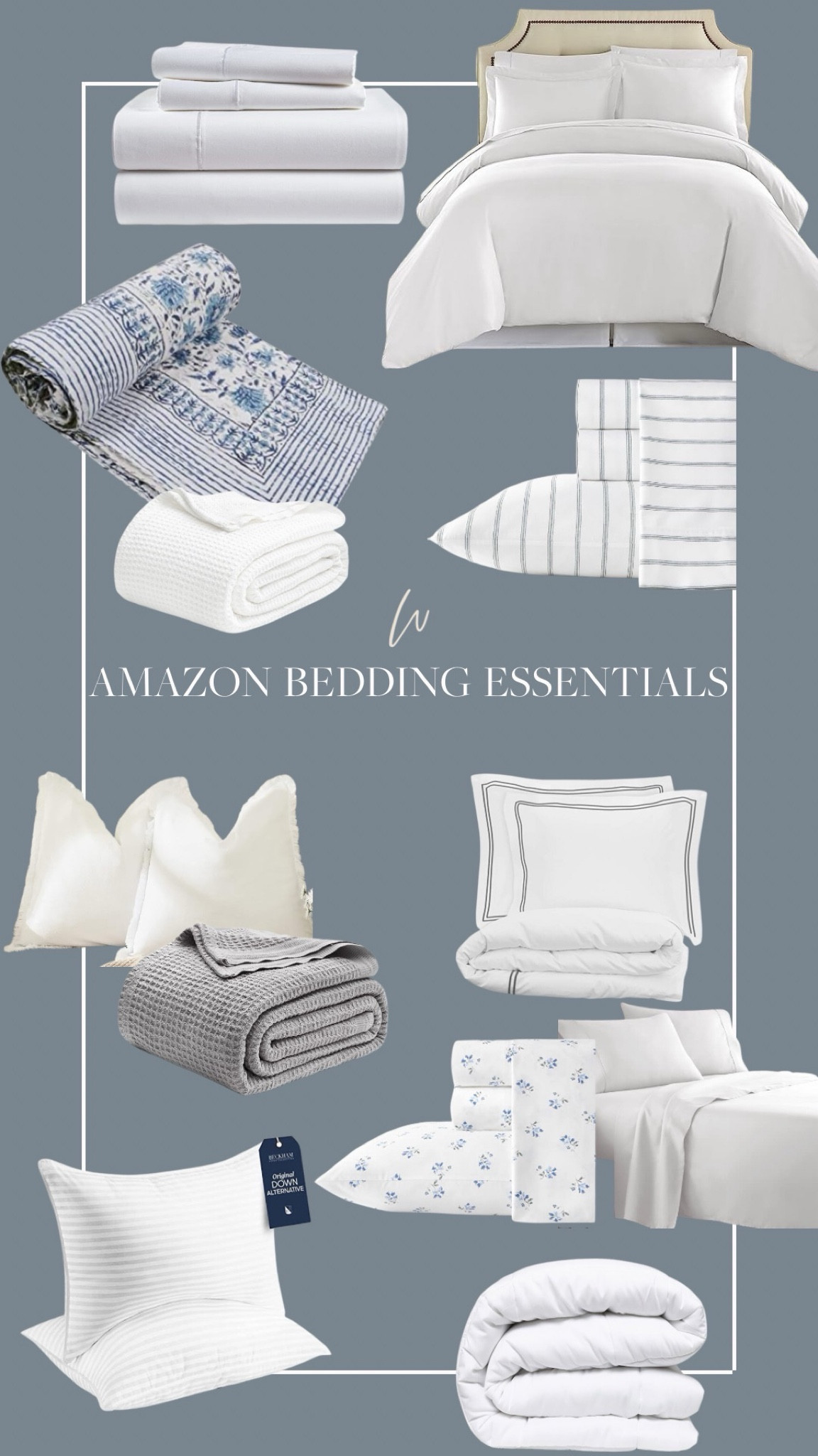 Amazon bedding, bedding, Amazon duvet, Amazon quilt, Amazon pillow, pillows, duvet cover, quilt, blue and white sheets, aesthetic bedding, aesthetic comforter, aesthetic sheets, home decor, interiors, interior design

#LTKhome