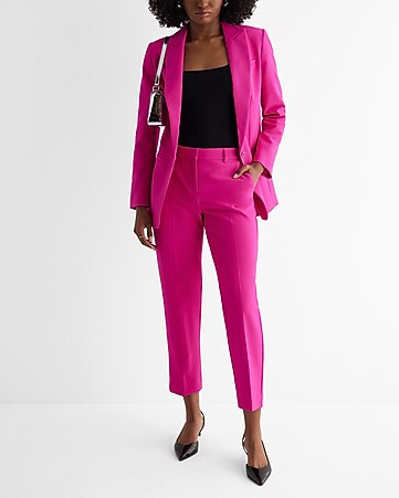 Editor Straight Ankle Pant Suit | Express