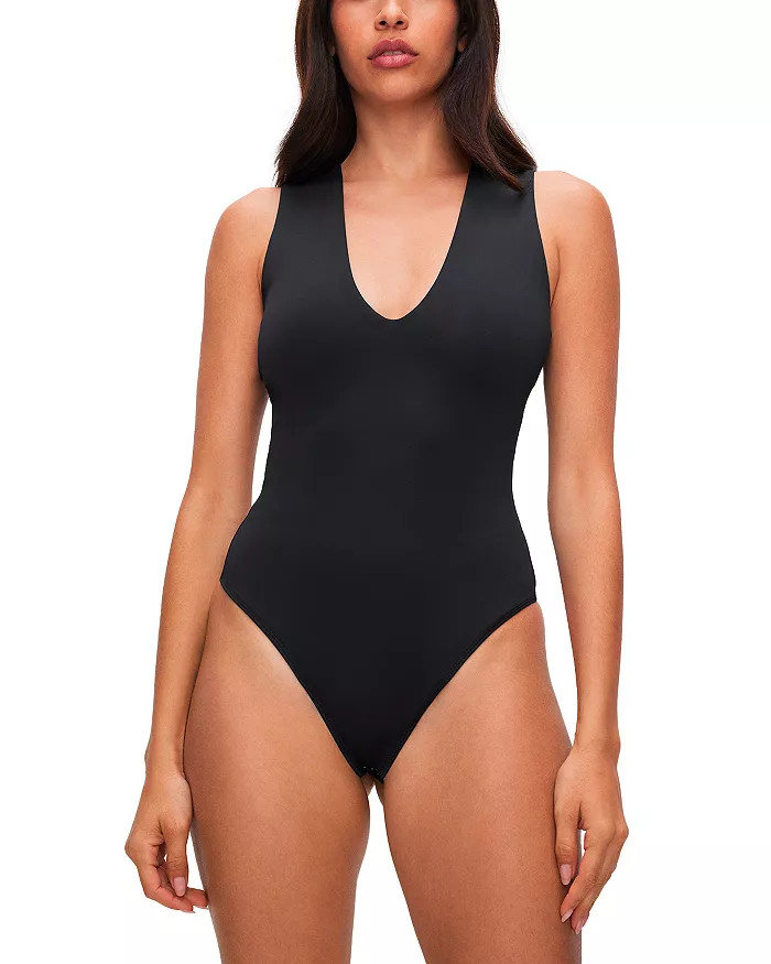 Deep V Neck Bodysuit | Bloomingdale's (US)