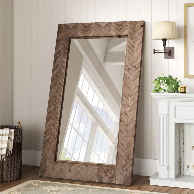 Talmadge Coastal Beveled Distressed Full Length Mirror | Wayfair North America