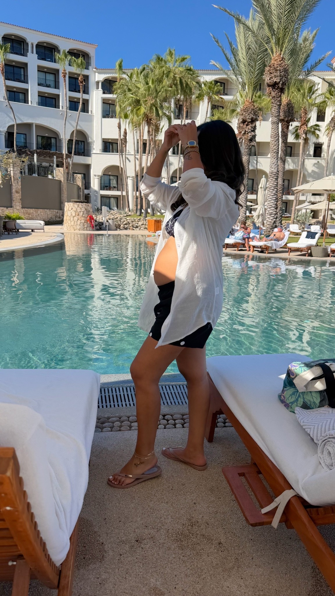 Vacation essential! White linen shirt! Will never vacation without this

#LTKootd #LTKTravel #LTKSwim