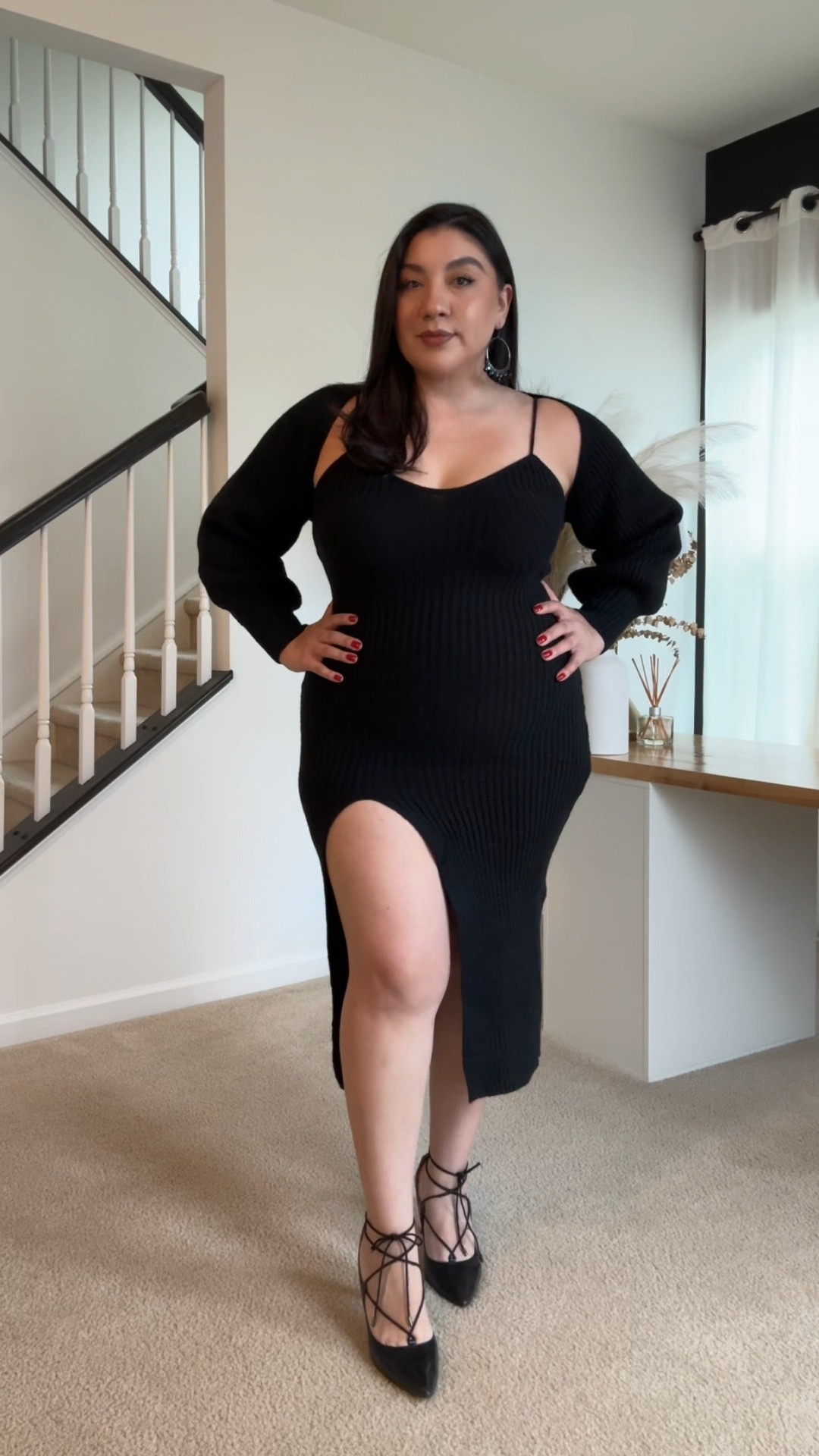 The perfect holiday dress! 🖤♥️ 

#LTKMidsize #LTKOver40 #LTKHoliday