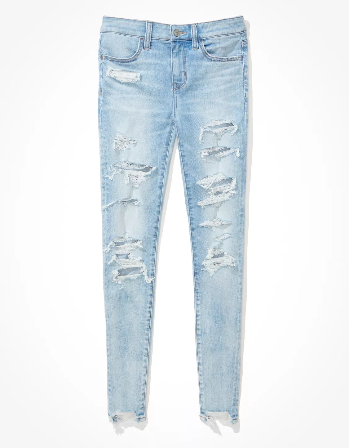 AE Ne(x)t Level Ripped Low-Rise Jegging | American Eagle Outfitters (US & CA)