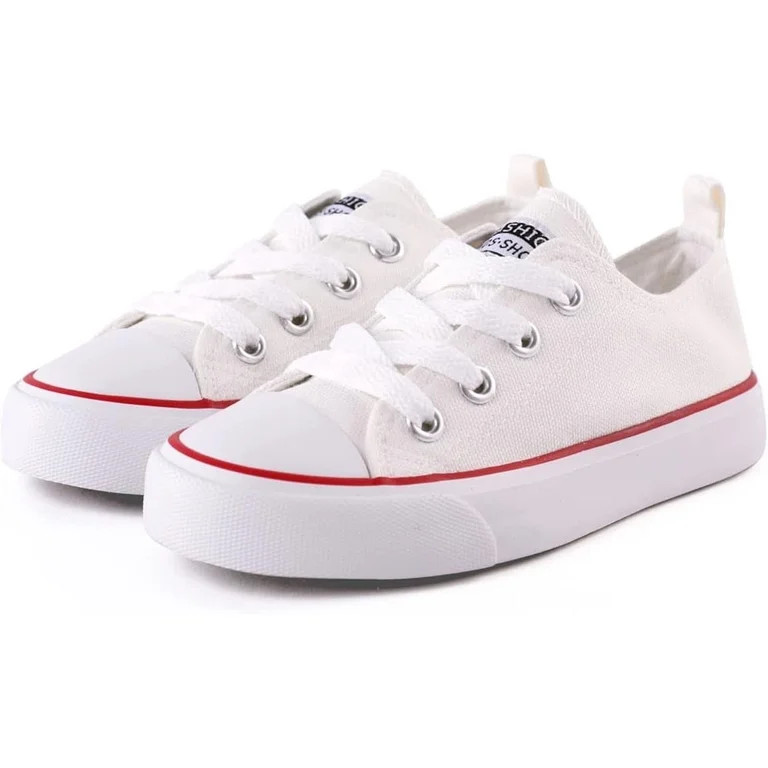 PatPat Girls Boys Sneaker Shoes Lace Up Canvas Fashion Back to School Walking Tennis Running Shoe... | Walmart (US)