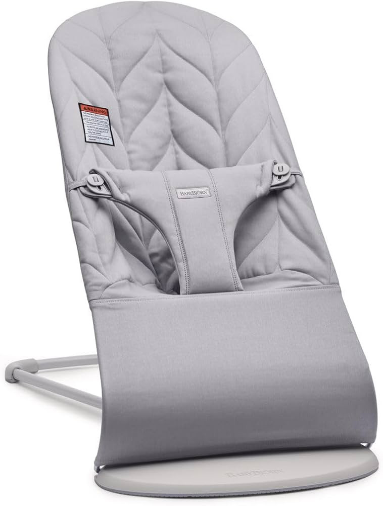BabyBjörn Bouncer Bliss, Light Gray, Woven, Petal Quilt | 2-in-1 Adjustable Baby Bouncer Seat an... | Amazon (US)