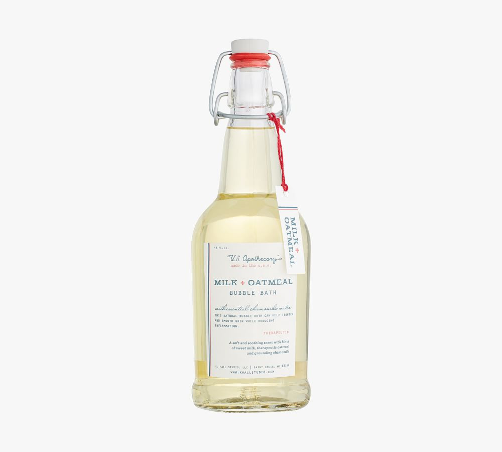 U.S. Apothecary Milk + Oatmeal Bubble Bath | Pottery Barn (US)