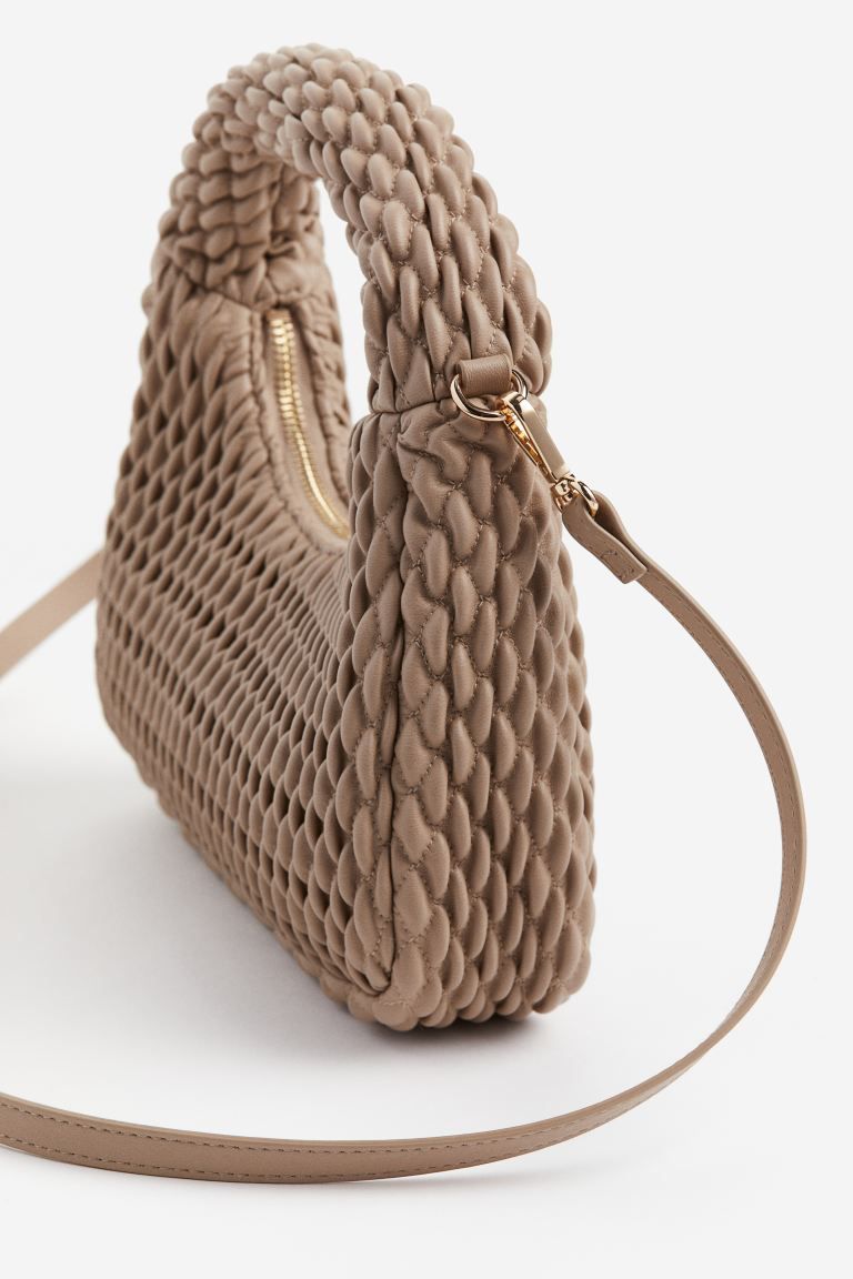Quilted Crossbody Bag - Beige - Ladies | H&M US | H&M (US + CA)