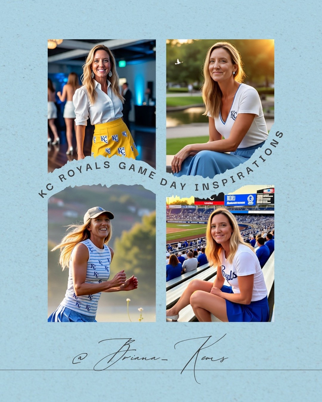 How about them Royals??  Game day fit ideas! 💋

#LTKSeasonal #LTKStyleTip #LTKOver40