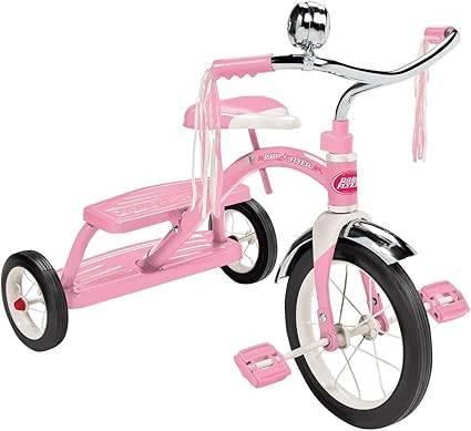 Radio Flyer Classic Pink Dual Deck Tricycle | Amazon (US)