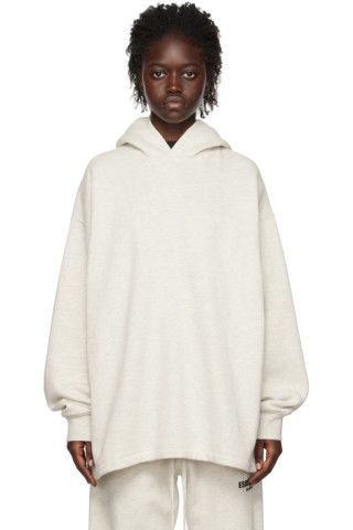 Essentials - Off-White Relaxed Hoodie | SSENSE