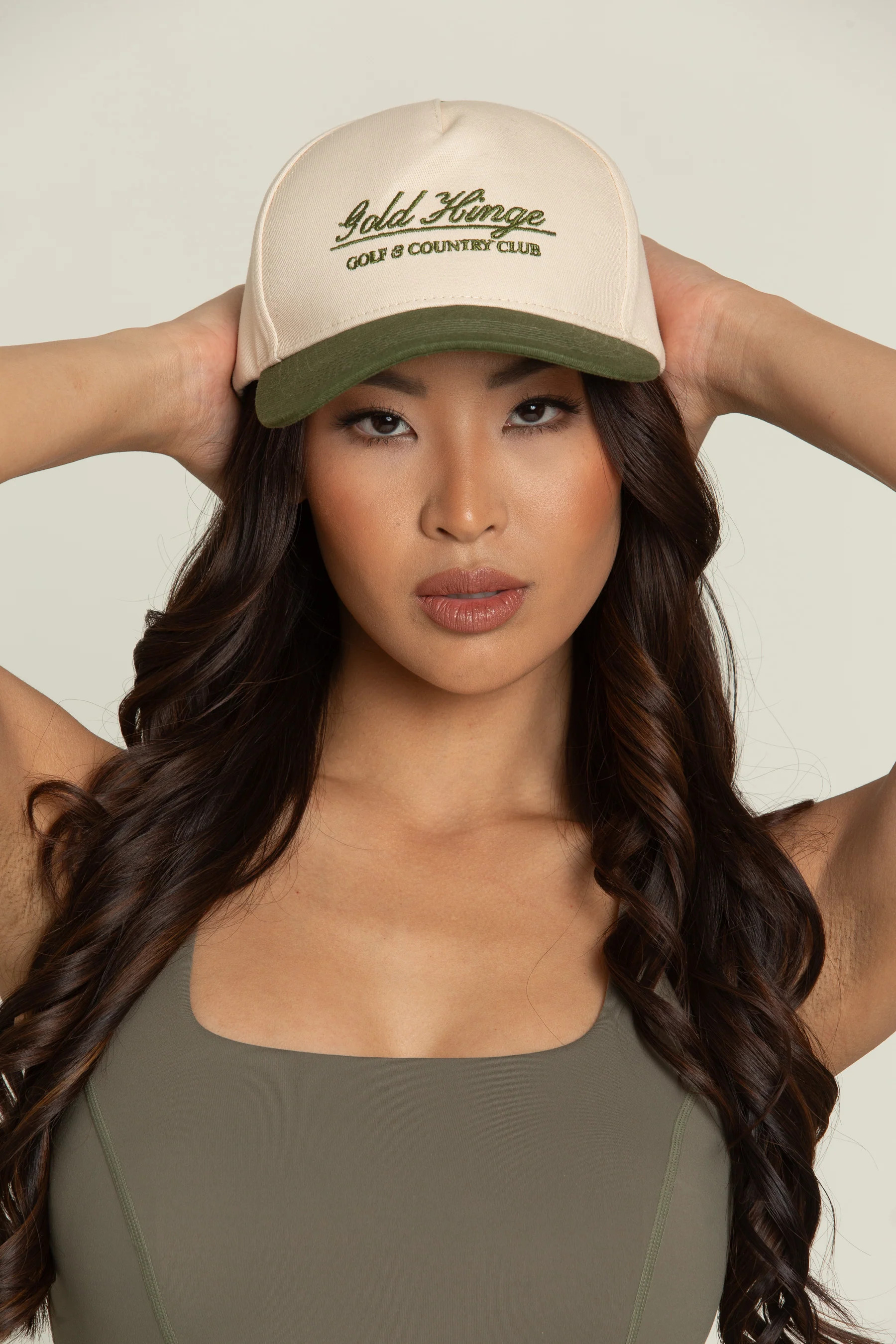 Green GH Country Club Hat | Gold Hinge