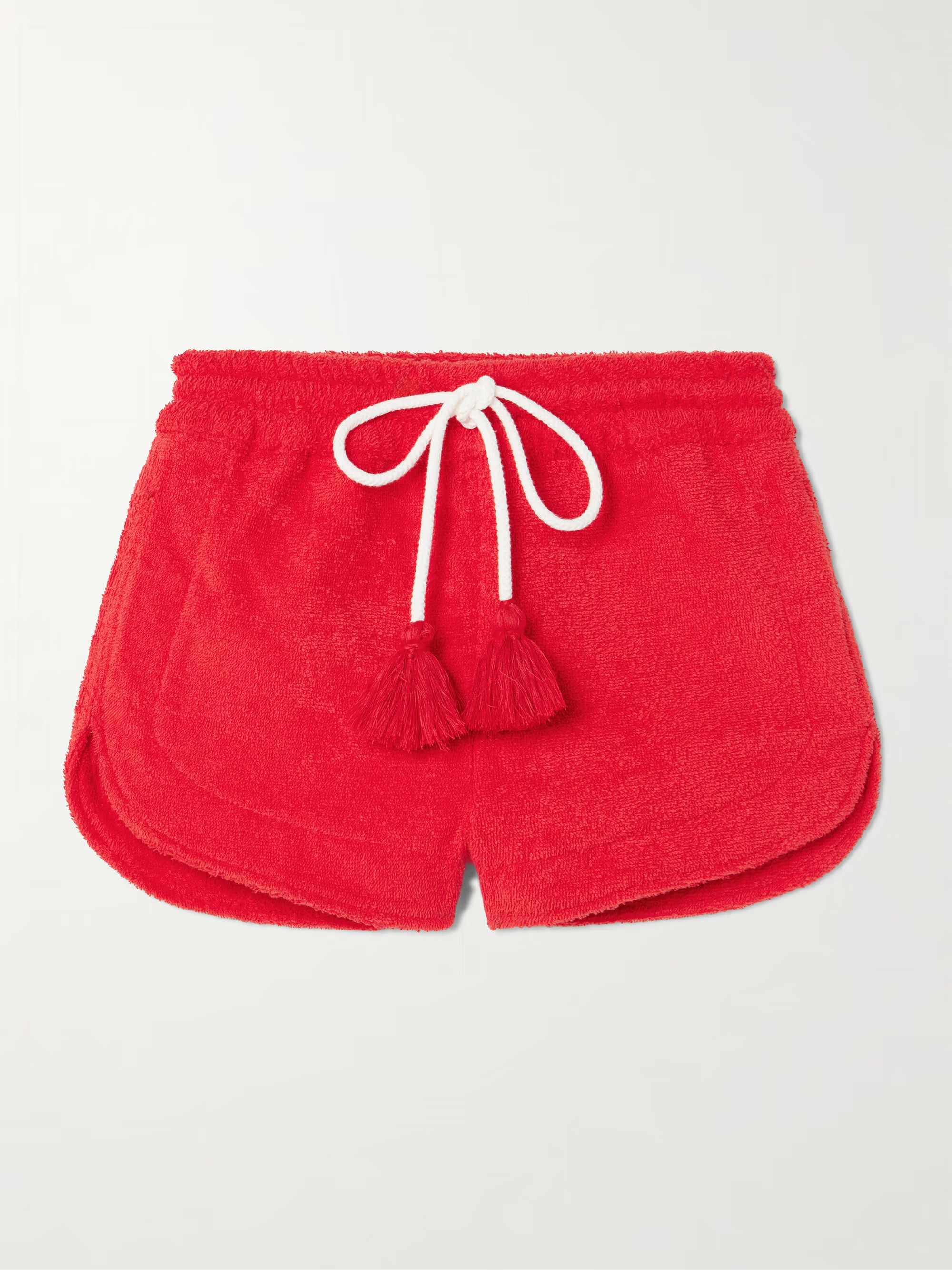 Tasseled cotton-terry shorts | NET-A-PORTER (US)
