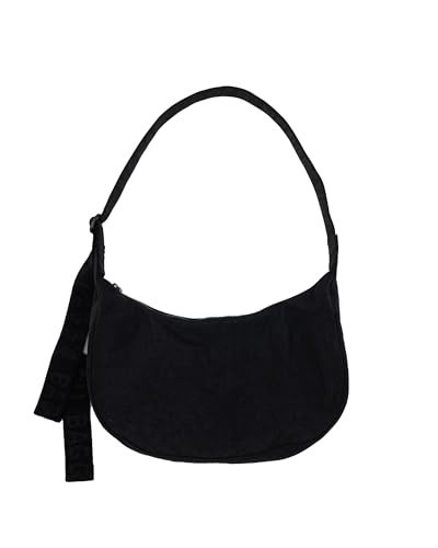 BAGGU Medium Nylon Crescent Bag - Black | Amazon (US)