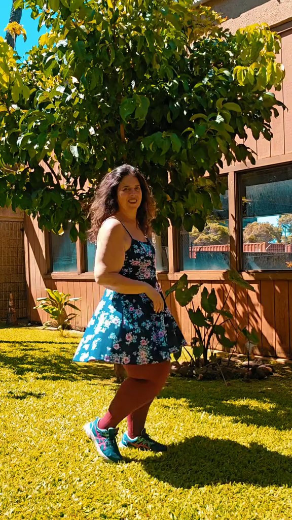 Travel Day Outfit ~ Summer Style ~ Floral SkaterSkirt Sundress with full length graduated compression and Asics running shoes STYLE TIP - when traveling through airports, be sure to wear running shoes to support your feet (and keep them safe from rolling suitcases) along with graduated compression to keep your legs supported and swelling at bay while running around and during the time in the air. Wearing a dress is preferred for managing restrooms in the most sanitary way...especially while on the airplane.✈️

#LTKMidsize #LTKTravel #LTKStyleTip