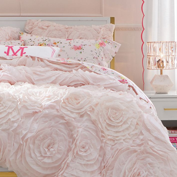 Monique Lhuillier Rosette Quilt | Pottery Barn Teen