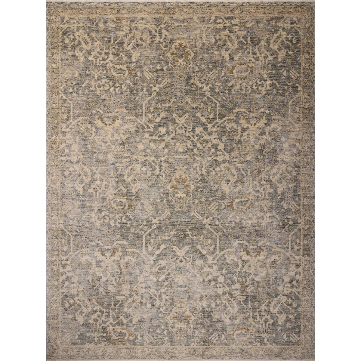 Magnolia Home by Joanna Gaines x Loloi Junie Blue / Natural Area Rug | Wayfair North America