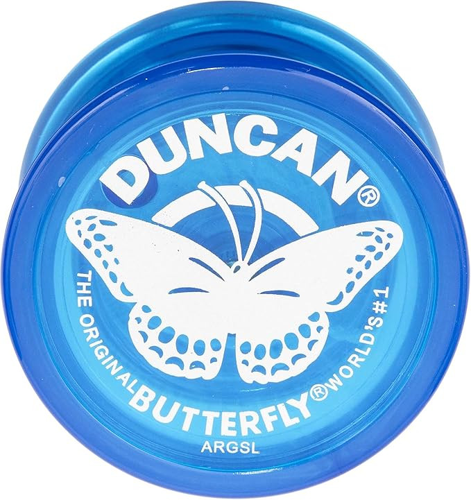 Duncan Toys Butterfly Yo-Yo, Beginner Yo-Yo with String, Steel Axle and Plastic Body, Blue | Amazon (US)