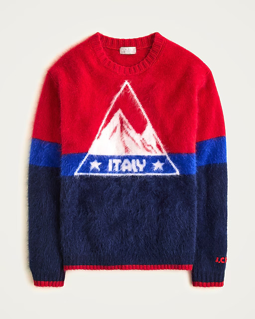 U.S. Ski & Snowboard by J.Crew graphic crewneck sweater in brushed cashmere | J. Crew US