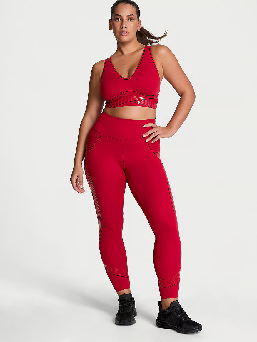 Buy VSX Elevate™ Diamanté Flex Contours Legging, Black Diamanté - Order Bottoms online - Vict... | Victoria's Secret (US / CA )