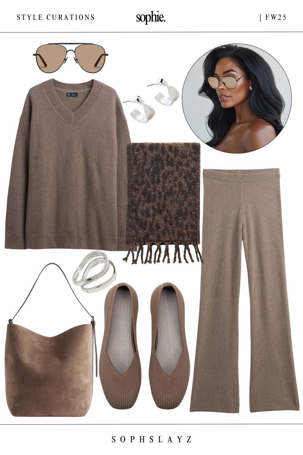Fall style idea: taupe knit set + faux suede shoulder bag + silver jewelry. Cozy, polished, and perfect for travel or everyday errands.
🔎 fall outfit idea, knitwear matching set, taupe neutral outfit, comfy fall look, FW25 fashion


#LTKItBag #LTKStyleTip