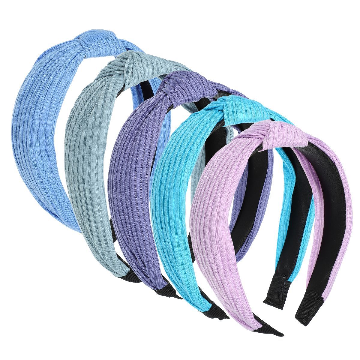 Unique Bargains Girl's Knotted Headband Blue Purple 1.18" Wide 5 Pcs | Target