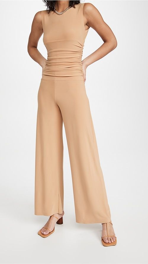 Norma Kamali Kamali Kulture Shirred Waist Jumpsuit | SHOPBOP | Shopbop