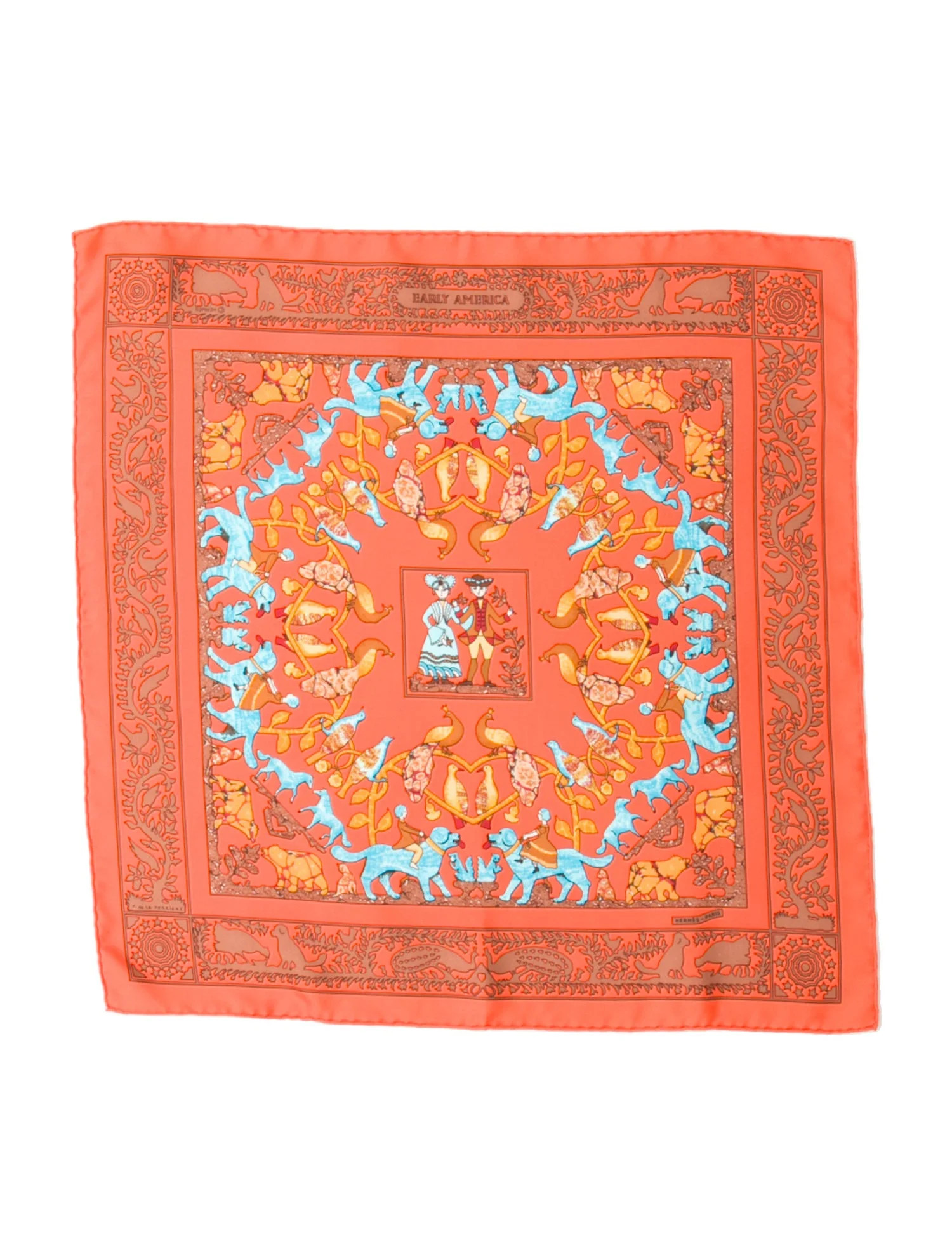 Early America Silk Scarf | The RealReal