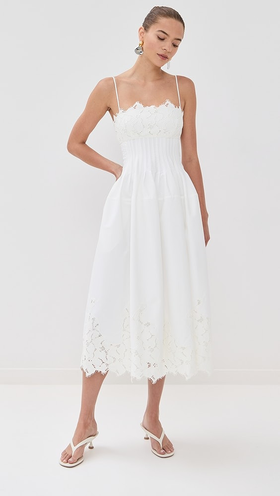 Lilianna Sleeveless Lace Midi Dress | Shopbop