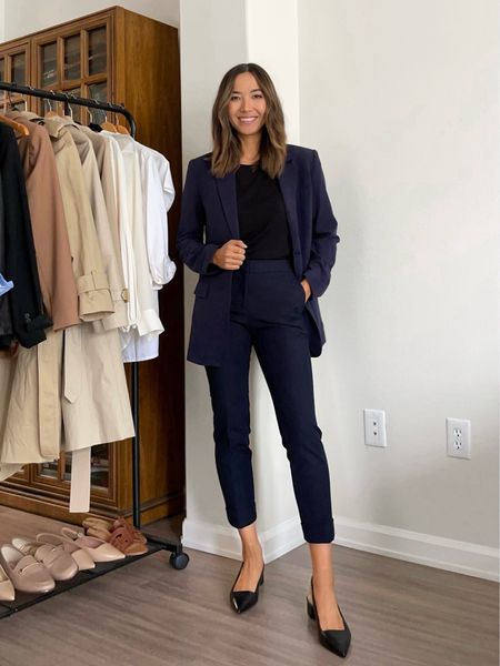 Spring Workwear // styling a navy blazer

Black top - linked two similar options 
Navy ankle pants - these sold out but linked a jcrew pair I like [and is on sale for under $85]
Black slingback heels 

Navy blazer, Nordstrom sold out in navy link similar options

#LTKSeasonal #LTKfindsunder100 #LTKworkwear