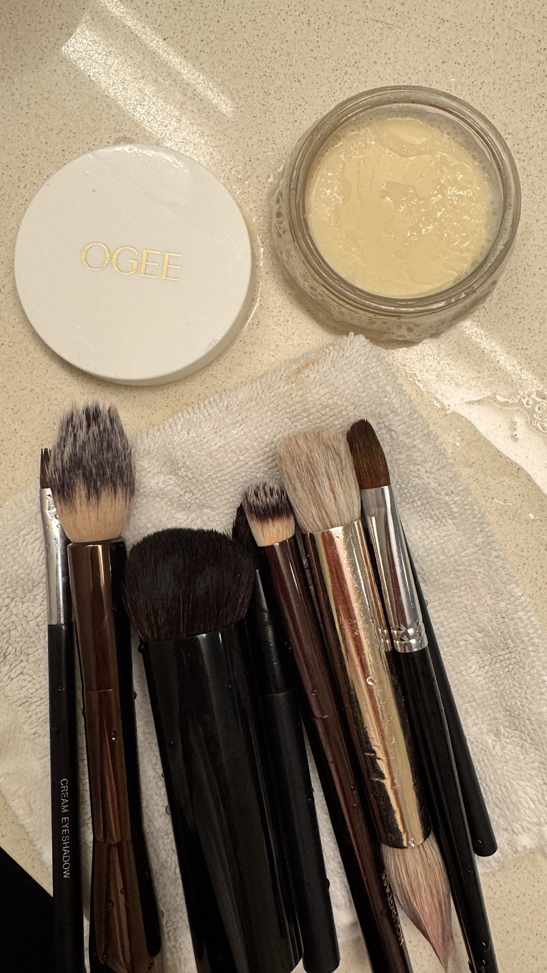 I can’t believe how much makeup was hiding in my brushes.

Trying this brush cleanser for the first time and I’m genuinely impressed. Just wet your brush, swirl it in circular motions on the soap, rinse, and watch years (okay, maybe weeks 😂) of makeup buildup disappear.

What really sold me? No residue left behind on the white towel. My brushes looked and felt brand new.

Consider this your reminder to wash your makeup brushes regularly—not only for a smoother makeup application, but also for cleaner, healthier skin.

This cleansing soap from Ogee removes makeup and buildup without harsh chemicals and makes the whole process so quick and easy. Definitely a new beauty routine essential.

Have you cleaned your brushes lately?

#LTKBeauty #LTKstorytime #LTKgrwm