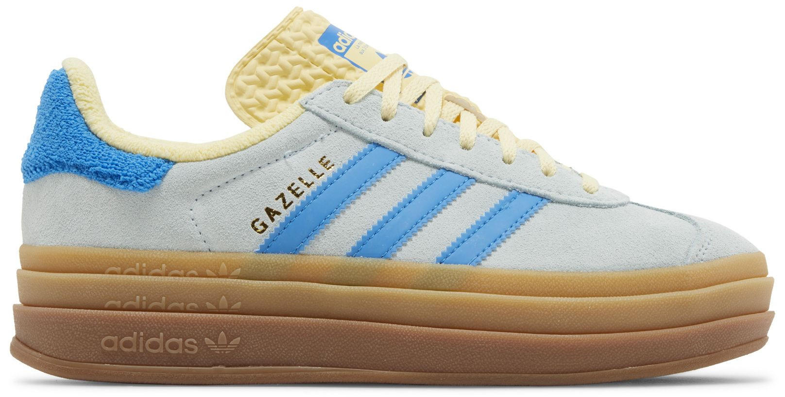 Wmns Gazelle Bold 'Almost Blue Yellow' | GOAT