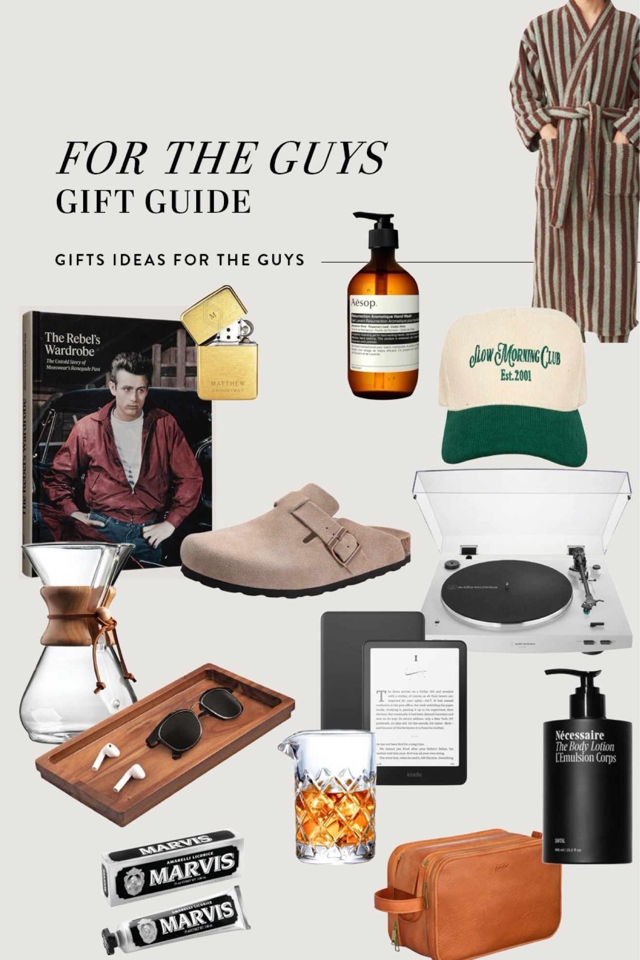 Gift guide 🎁 For the guys! Aesthetic gifts for the men in your life #giftguide #holidaygiftguide 

#LTKHoliday #LTKSeasonal #LTKGiftGuide